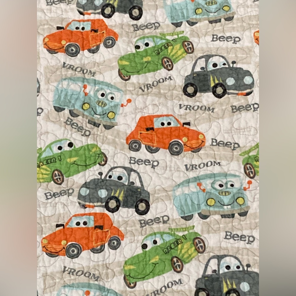 CARS Baby/Boy Adorable Handmade Quilt